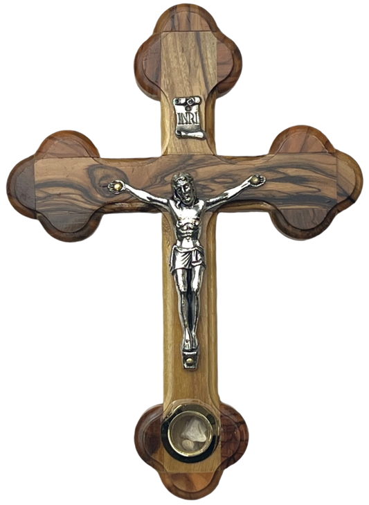 5" Roman Cross Including one Holy Land Essences