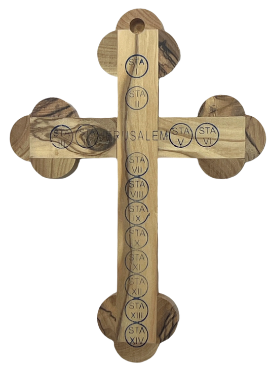 5" Roman Cross Including Four Holy Land Essences