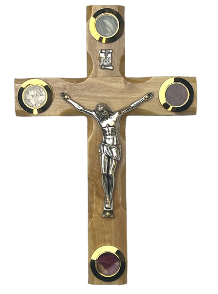 6.5" Latin Cross Including Four Holy Land Essences