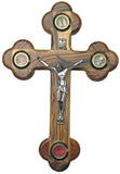 6.5" Roman Cross Including Four Holy Land Essences
