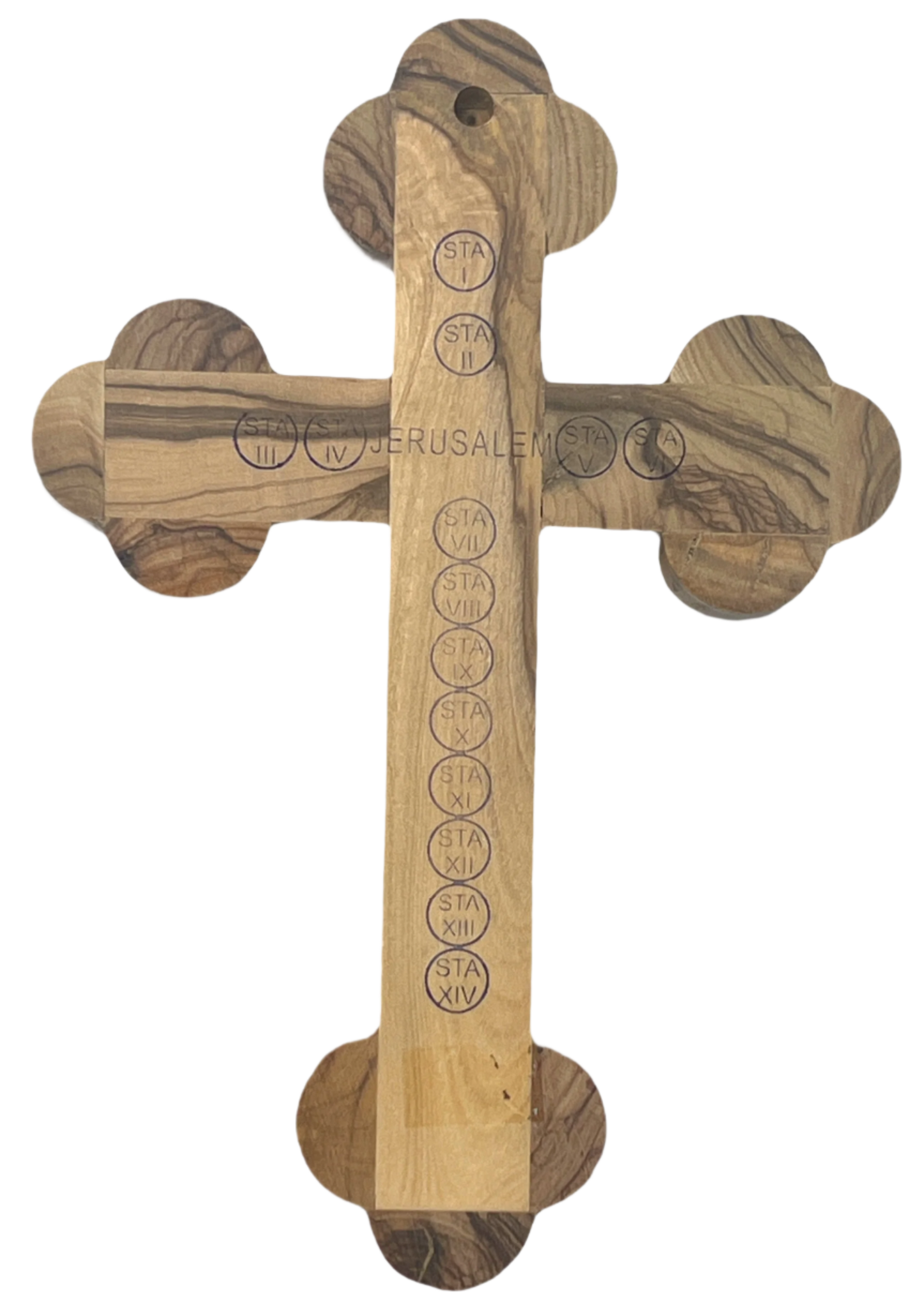 6.5" Roman Cross Including Four Holy Land Essences