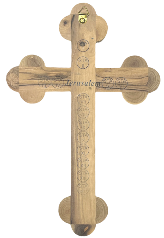 11" Roman Cross Including Four Holy Land Essences