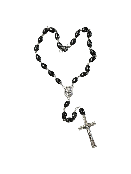 Hematite Car Rosary