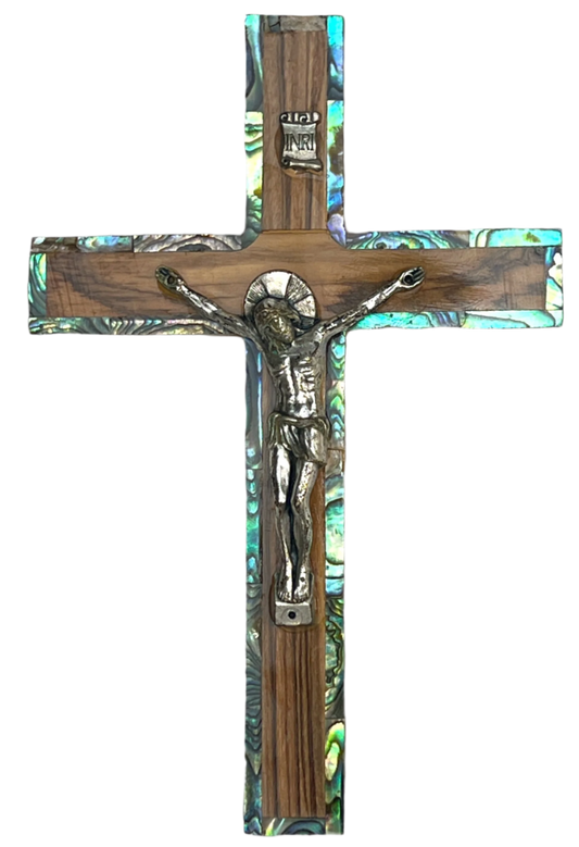 6.5" Latin Cross with mother of pearl