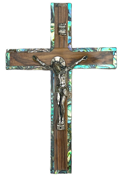 6.5" Latin Cross with mahogany