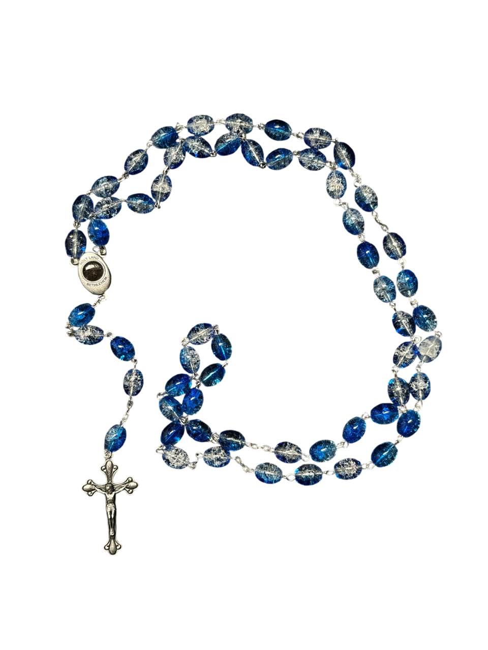Blue crystal Rosary