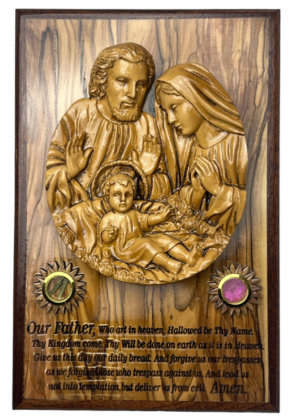Holy Family With Our Father Prayer