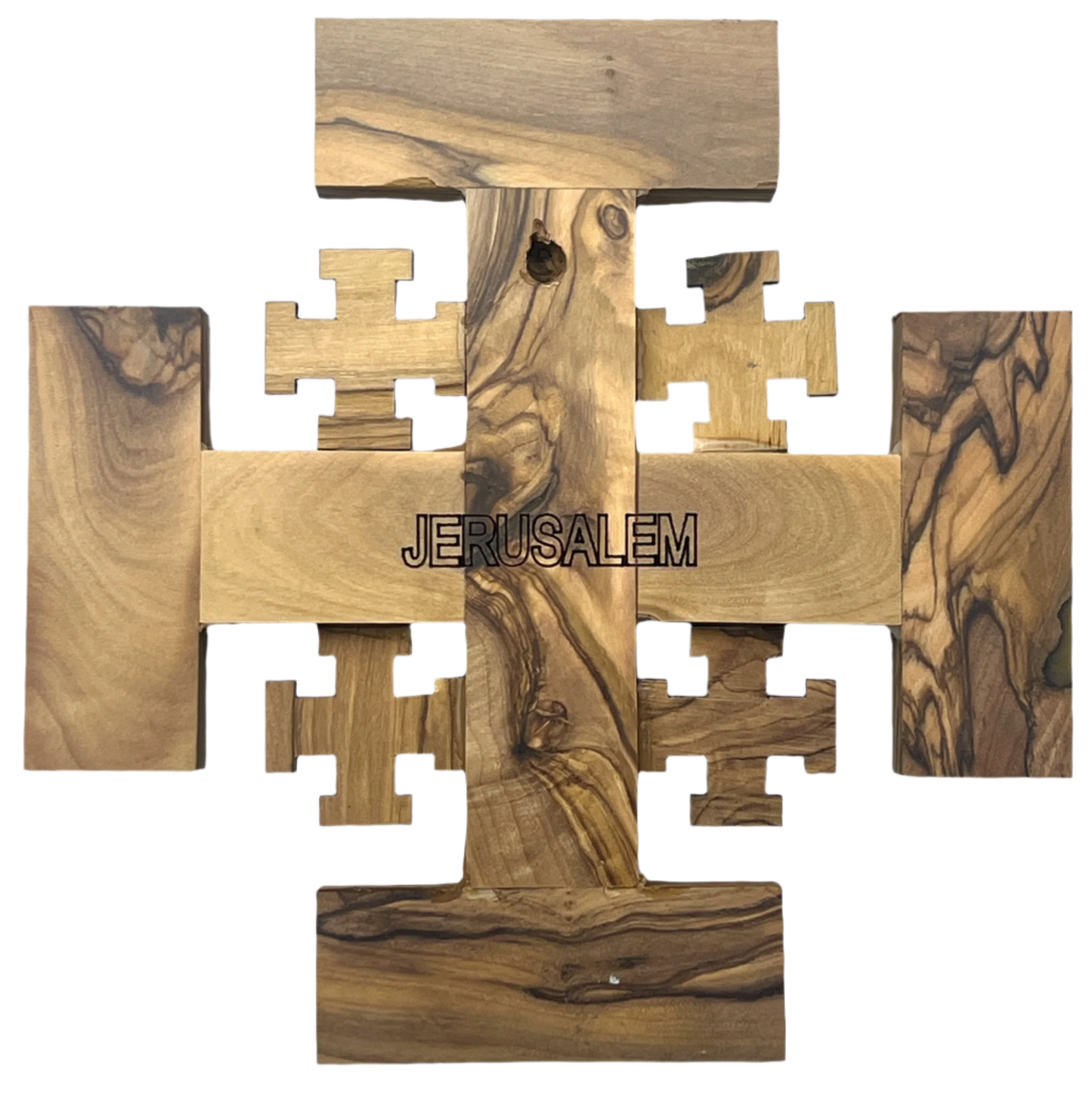 6" God Bless Our Home Jerusalem Cross