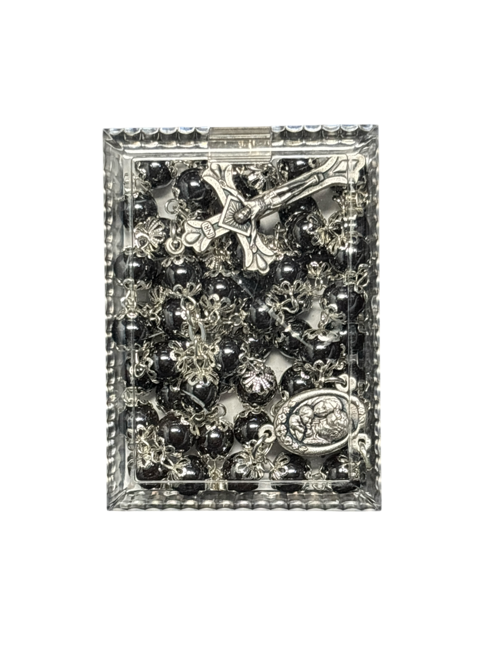 Hematite Cup Rosary