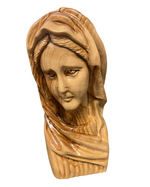 Virgin Mary Face Statue