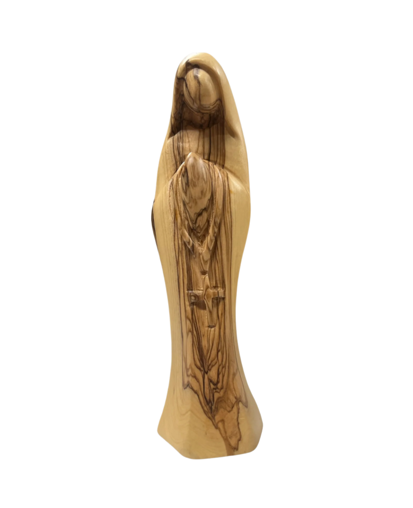 8" Blessed Mary holding Rosary