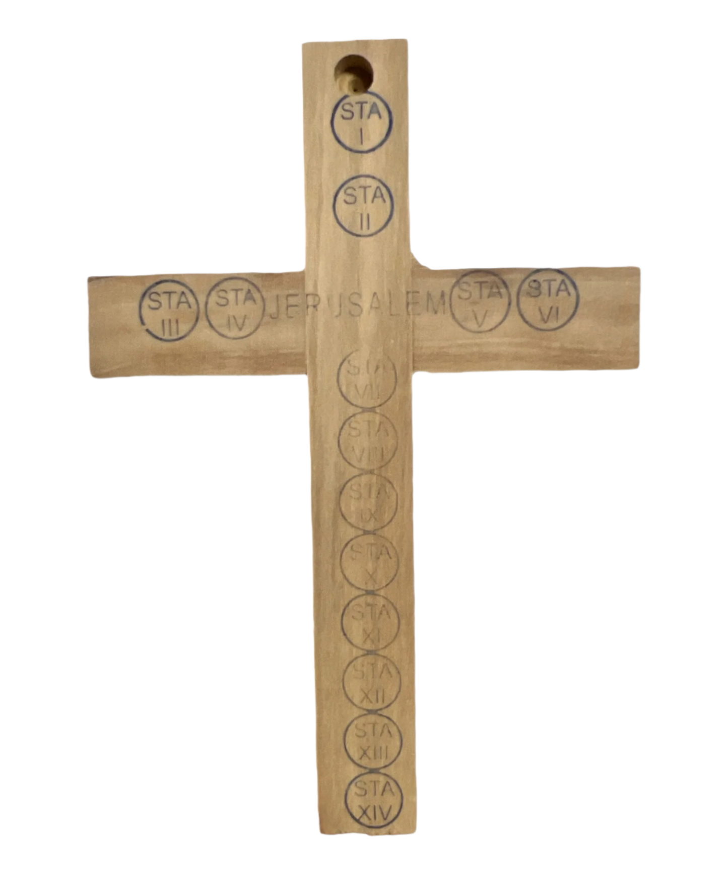5" Latin Cross Including Four Holy Land Essences