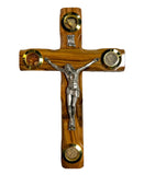 5" Latin Cross Including Four Holy Land Essences