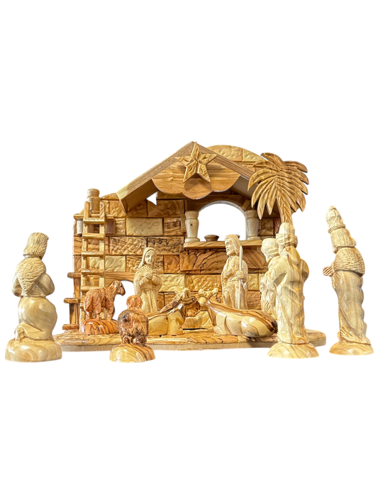 Nativity Set with Music Box
