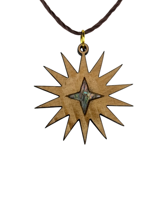 Adjustable Necklace with Star of Bethlehem Pendant