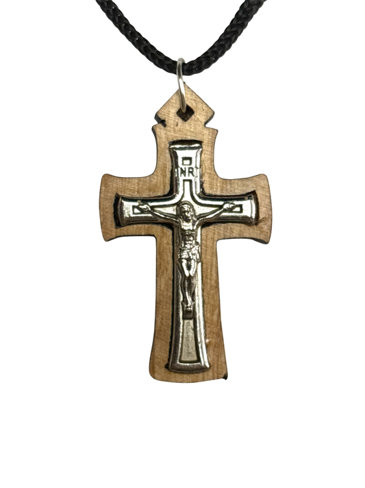 Adjustable Necklace with Latin Cross Pendant