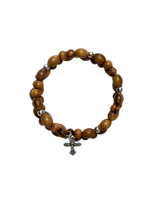 Twist Olive wood bracelet