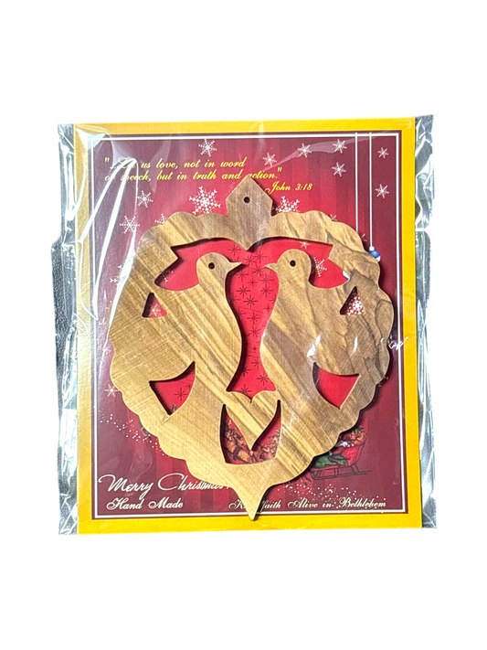 Two Doves Christmas Ornament