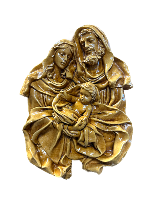 Flower Holy Family Plate
