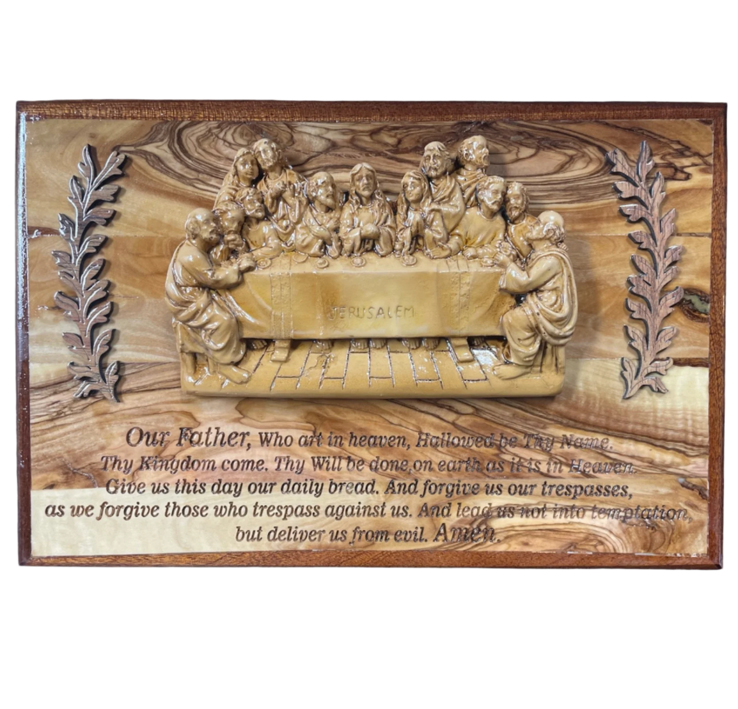 Last Supper With Our Father Prayer Plate