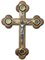 5" Roman Cross Including Four Holy Land Essences