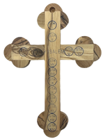 5" Roman Cross Including Four Holy Land Essences