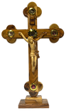 15" Roman Cross Including Four Holy Land Essences with stand