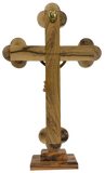 15" Roman Cross Including Four Holy Land Essences with stand