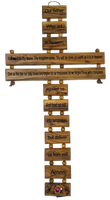 15" our father prayer cross