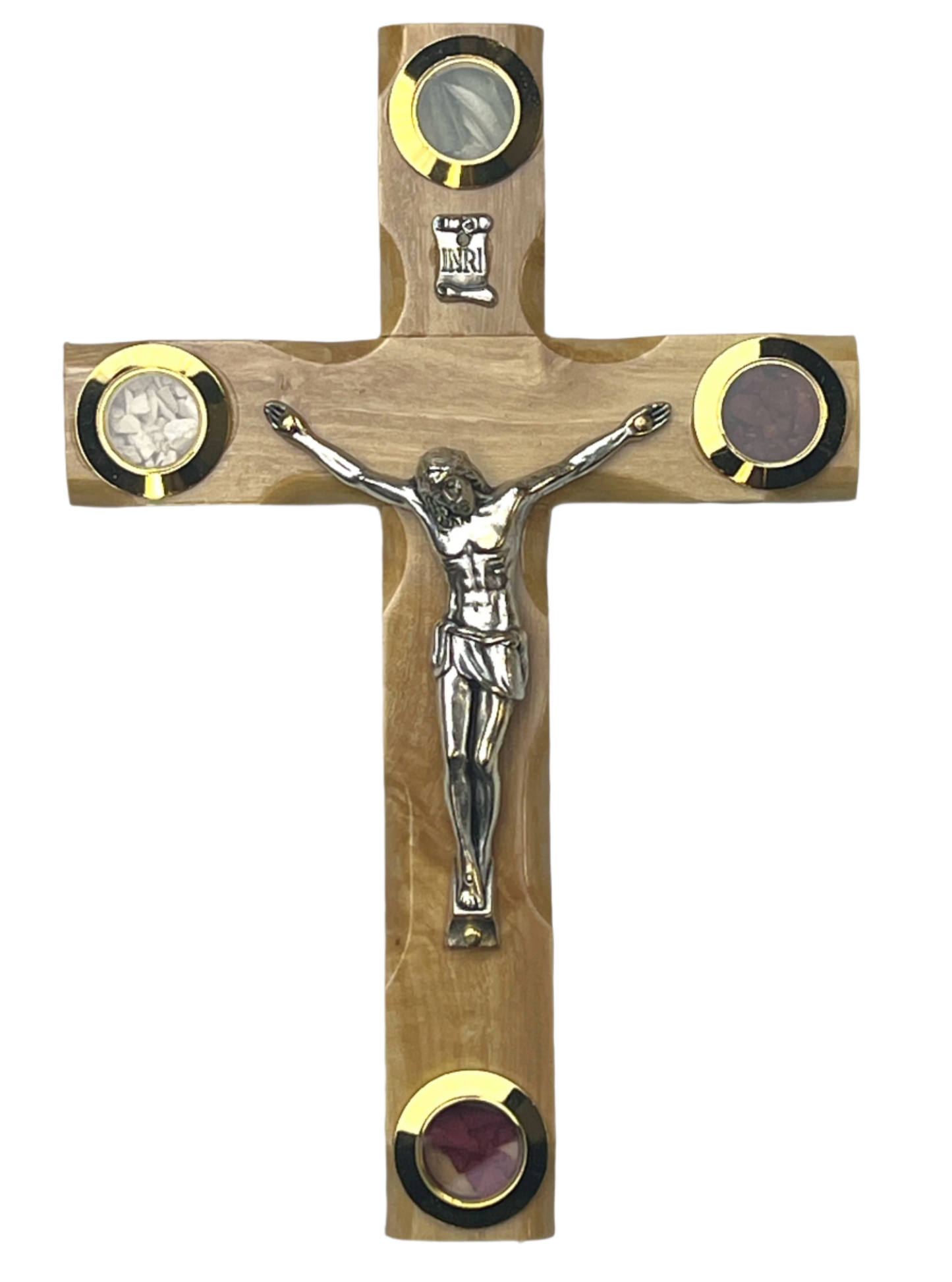 6.5" Latin Cross Including Four Holy Land Essences