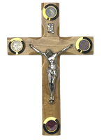 6.5" Latin Cross Including Four Holy Land Essences