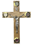 6.5" Latin Cross Including Four Holy Land Essences