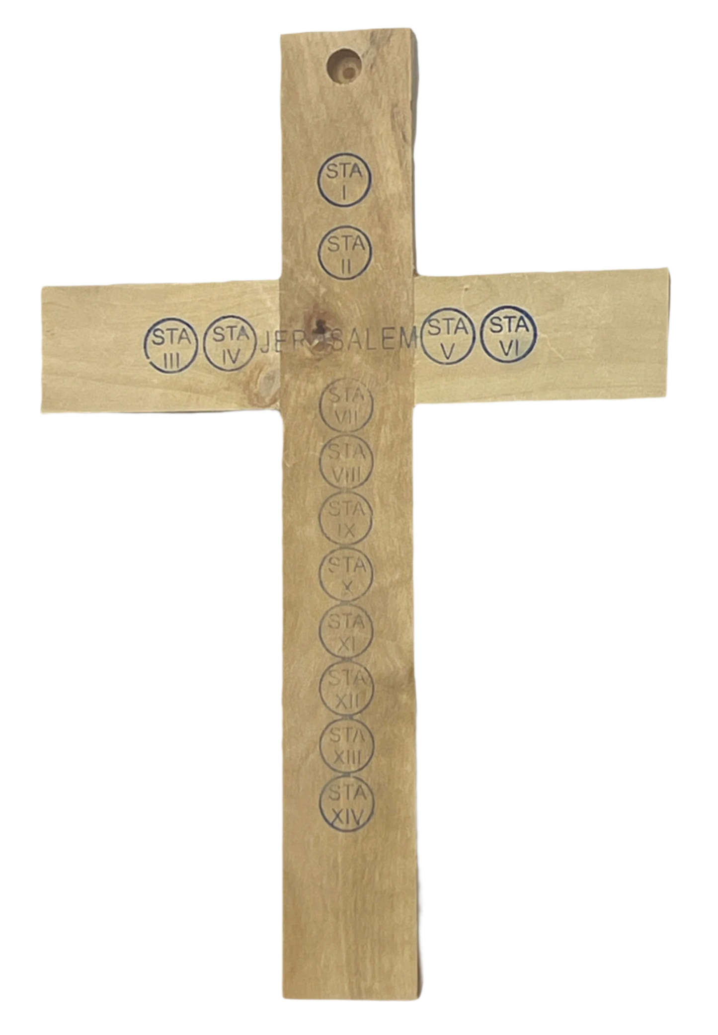 6.5" Latin Cross Including Four Holy Land Essences