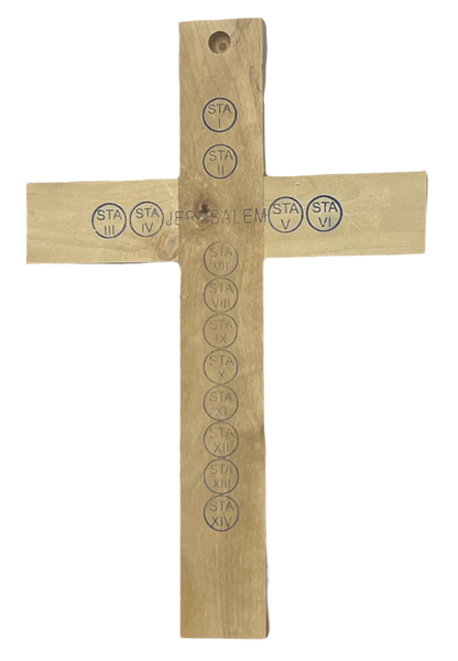 6.5" Latin Cross Including Four Holy Land Essences