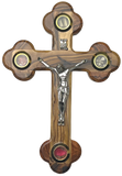 6.5" Roman Cross Including Four Holy Land Essences