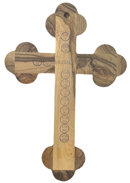 6.5" Roman Cross Including Four Holy Land Essences