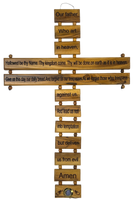 16" our father prayer cross