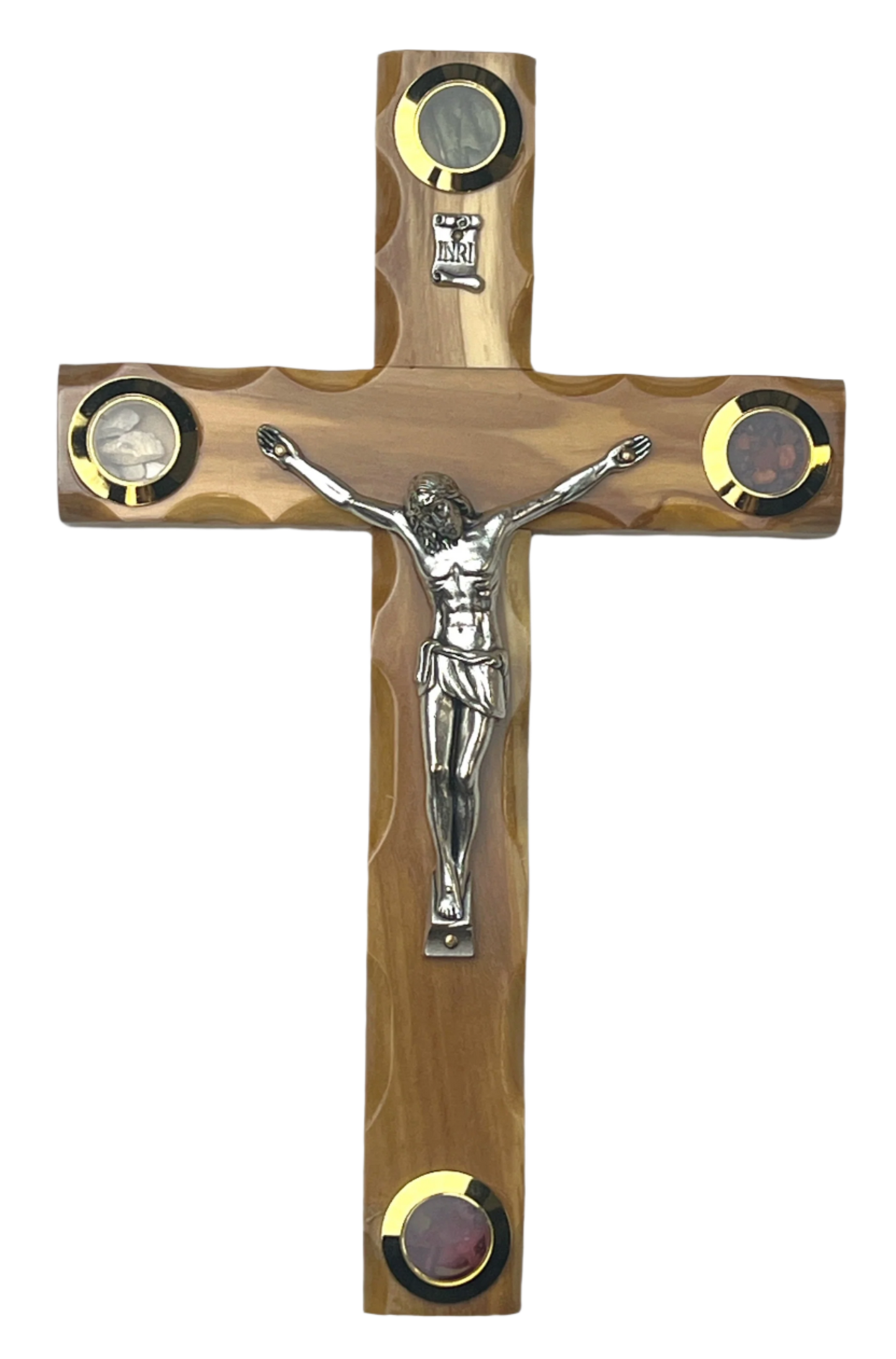 8" Latin Cross Including Four Holy Land Essences