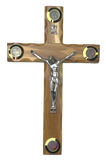 8" Latin Cross Including Four Holy Land Essences