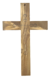 8" Latin Cross Including Four Holy Land Essences