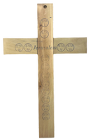 10" Latin Cross Including Four Holy Land Essences