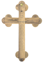 10" Roman Cross Including Four Holy Land Essences