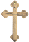 10" Roman Cross Including Four Holy Land Essences