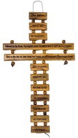 9" our father prayer cross