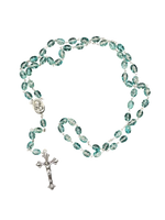 Aqua crystal Rosary