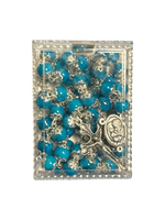 Blue Coral Rosary