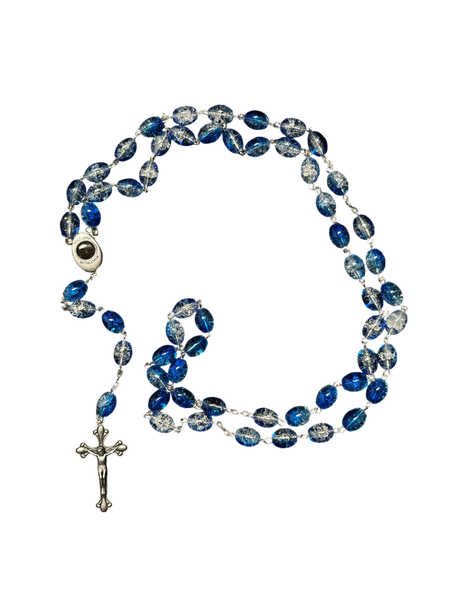 Blue crystal Rosary