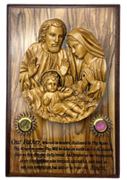 Holy Family With Our Father Prayer