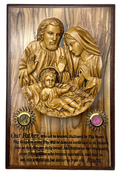 Holy Family With Our Father Prayer