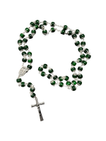 Forest Green Coral Rosary